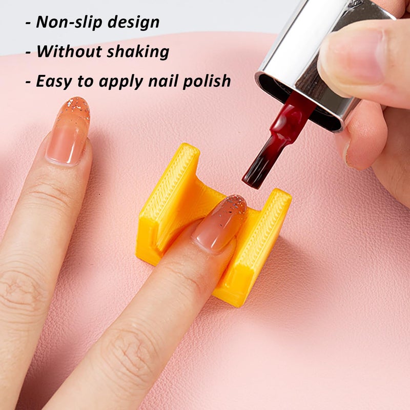 WEILUSI 5PCS Nail Art Finger Rest Stand, 5D Colorful Fixed Finger Bracket Professional Anti-slip Finger Nail Art Painting Tools for Women DIY Nail Polish Nail Art Salon - Image 2